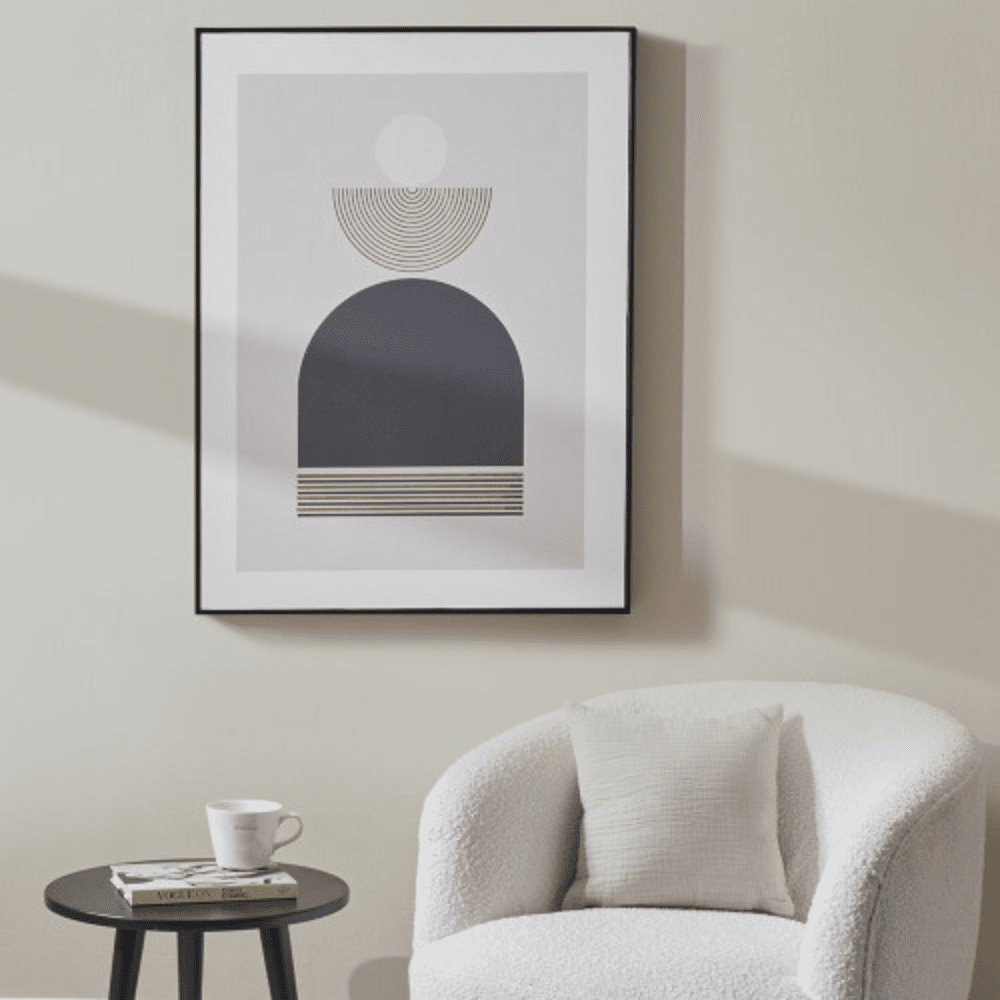 Art Deco Black & Gold Framed Wall Art