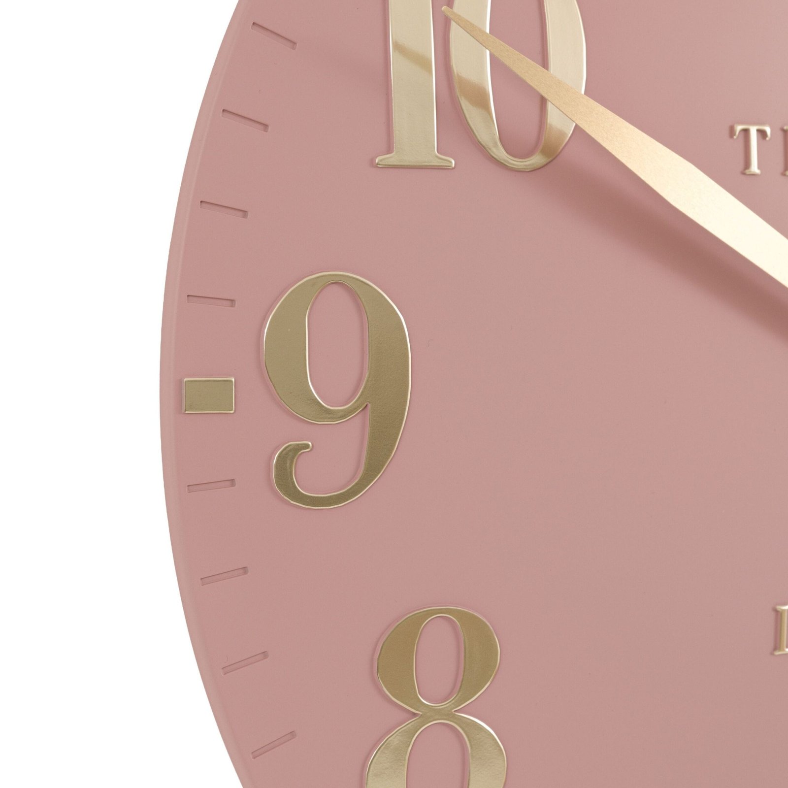 Arundel Pink & Gold Wall Clock