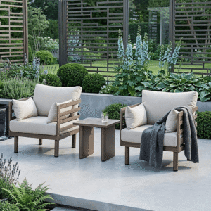 Ashford Aluminium Outdoor Lounge Set- Seats 2