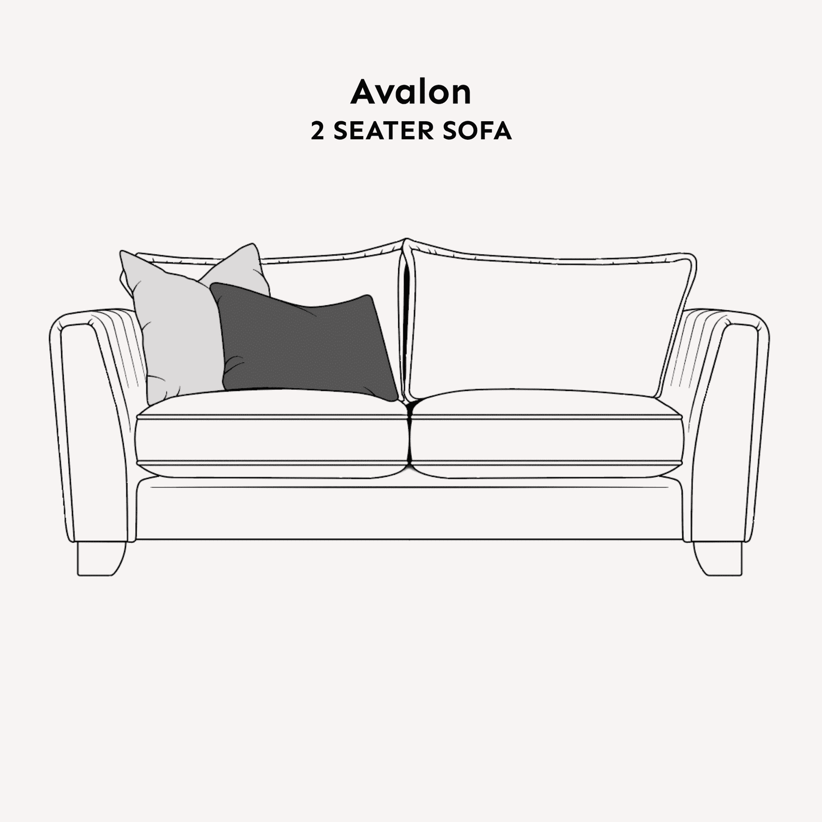 Avalon Charcoal Textured Velvet Sofa Range