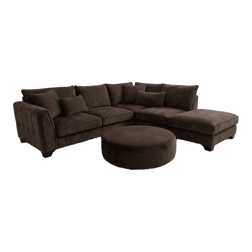 Avalon Charcoal Textured Velvet Sofa Range