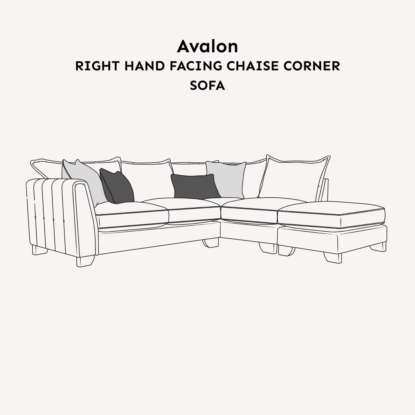 Avalon Charcoal Textured Velvet Sofa Range