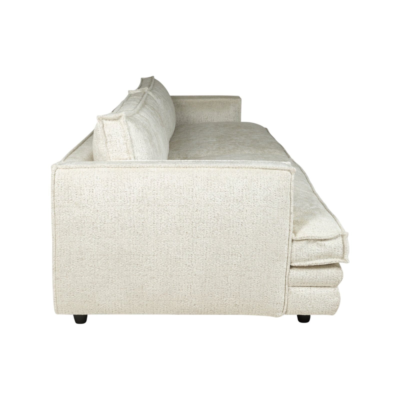 Avienne Cream Chenille 4 Seater Sofa