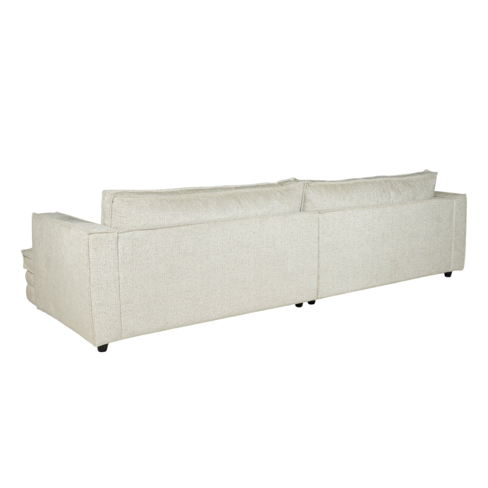 Avienne Cream Chenille 4 Seater Sofa