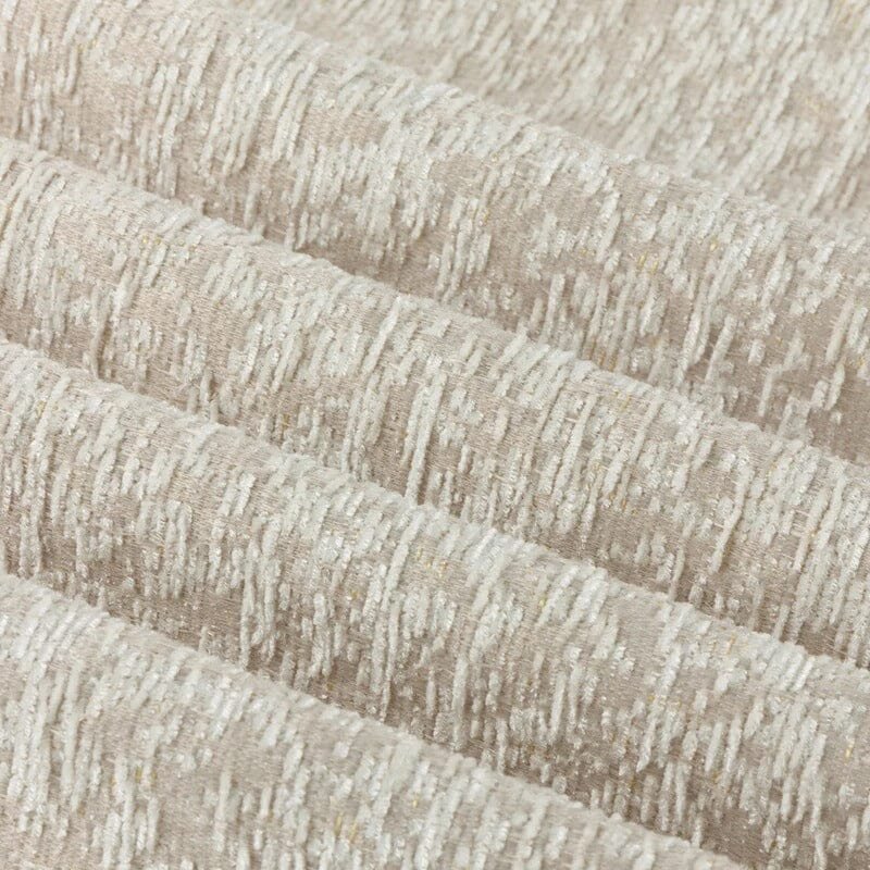 Beatriz Ivory Textured Chenille Eyelet Curtain Pair