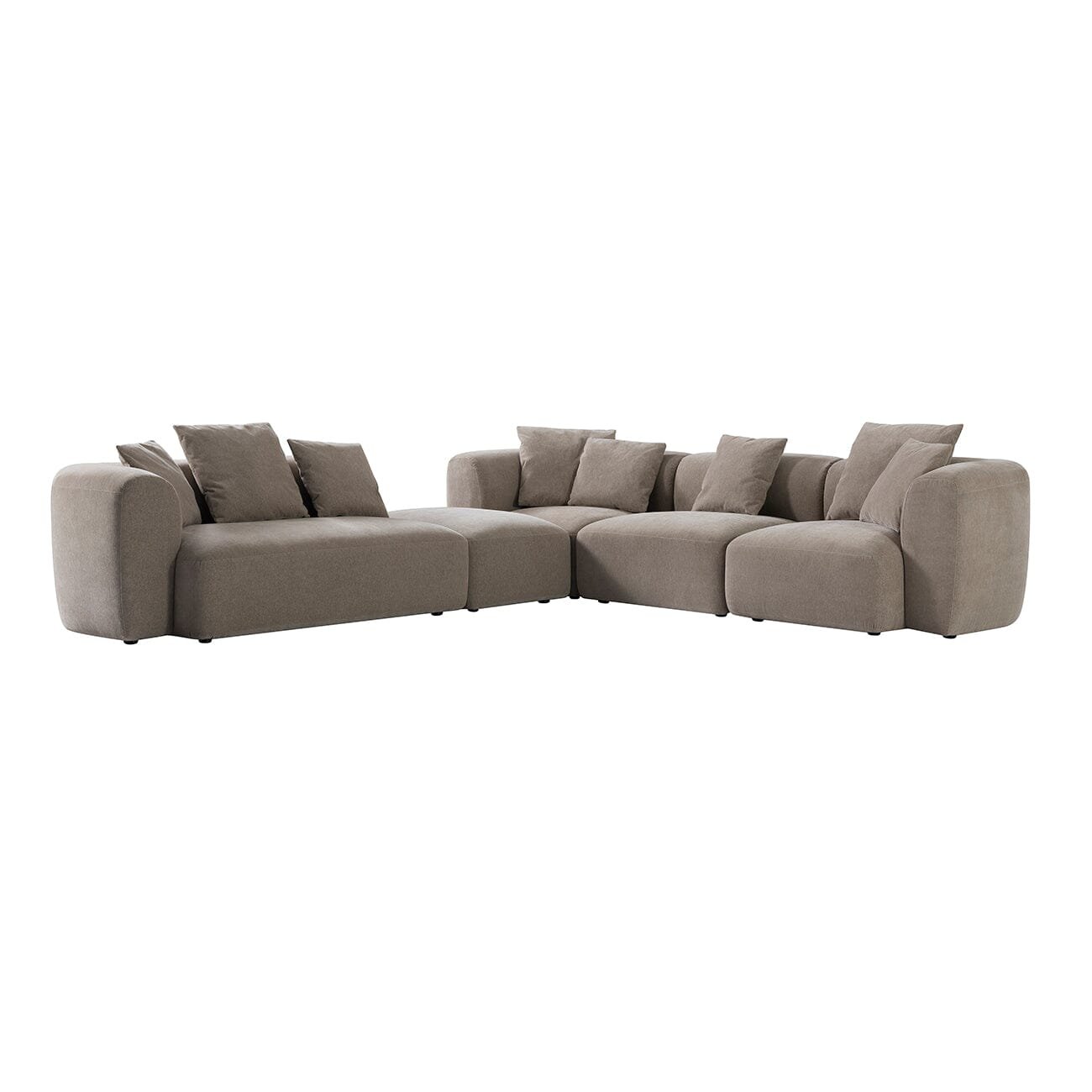 Bellina Taupe Chenille Luxury Modular Sofa