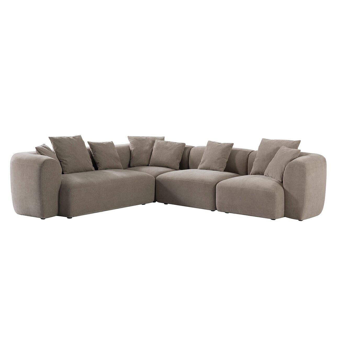 Bellina Taupe Chenille Luxury Modular Sofa