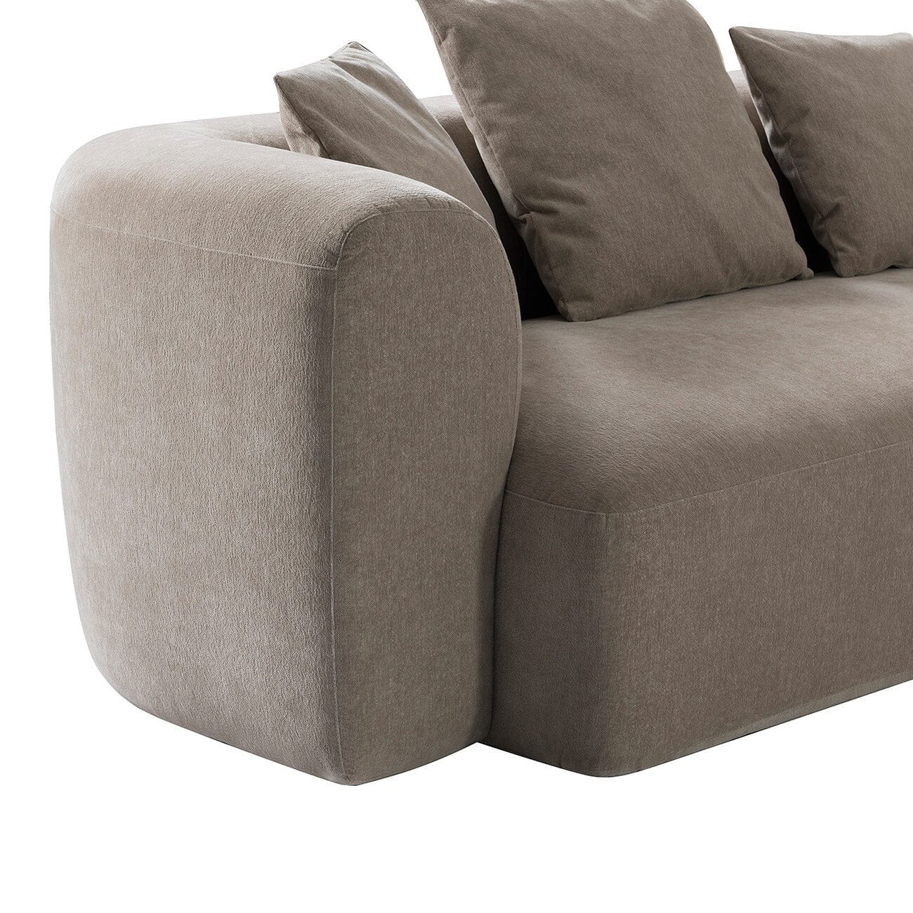 Bellina Taupe Chenille Luxury Modular Sofa