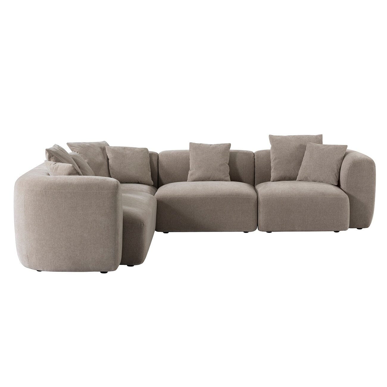 Bellina Taupe Chenille Luxury Modular Sofa