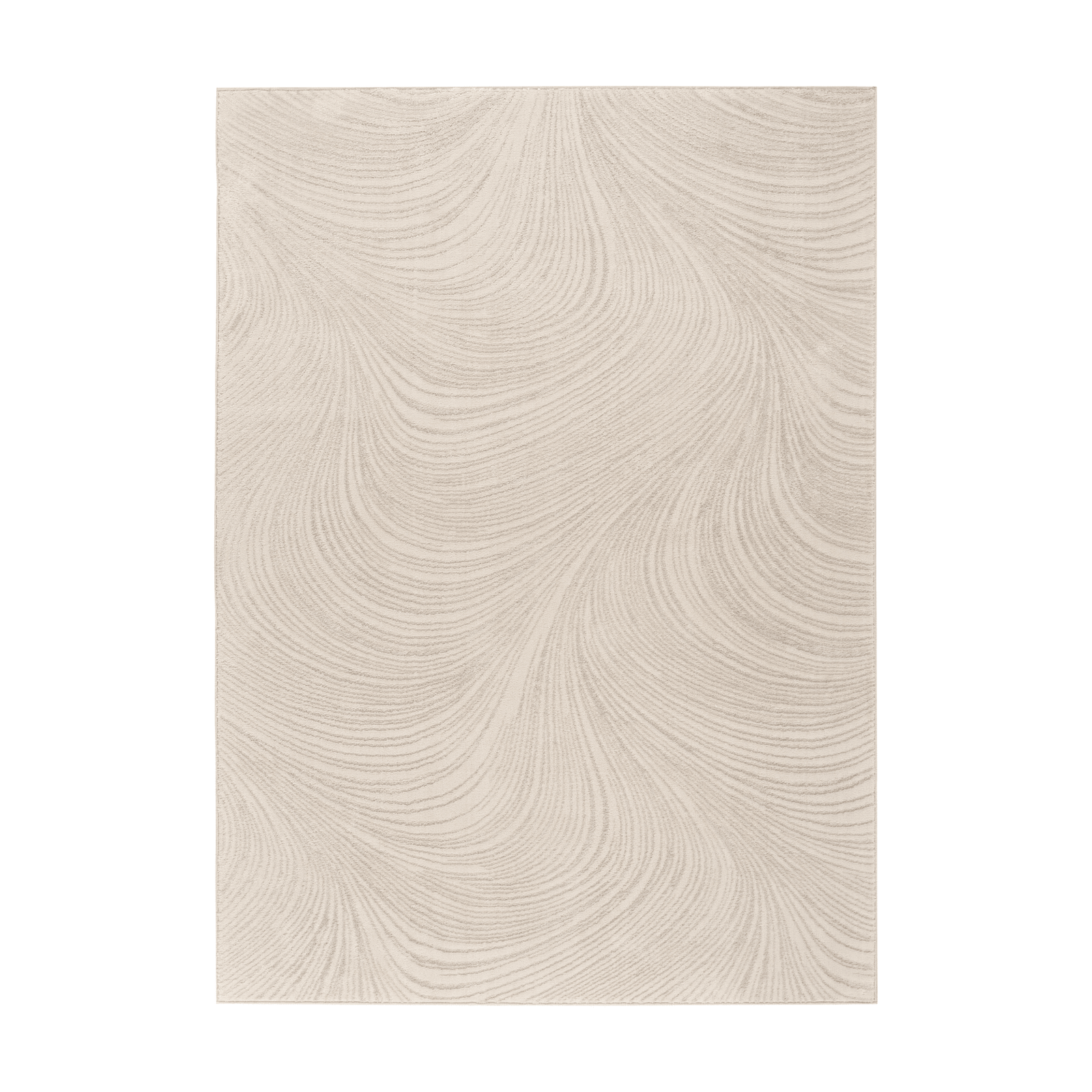 Braun Beige Swirl Pattern Abstract Rug