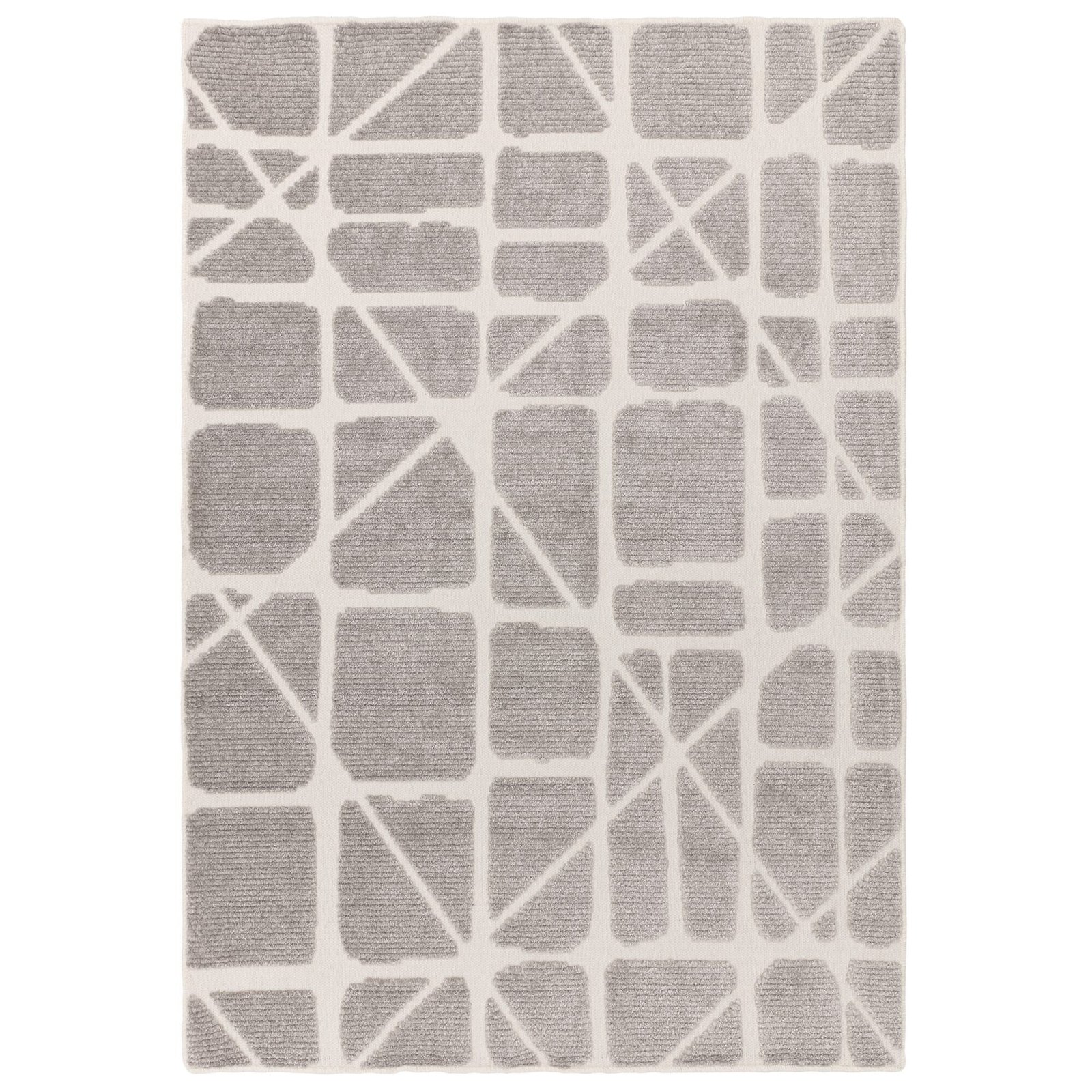 Braylin Grey & Cream Abstract Lines Rug