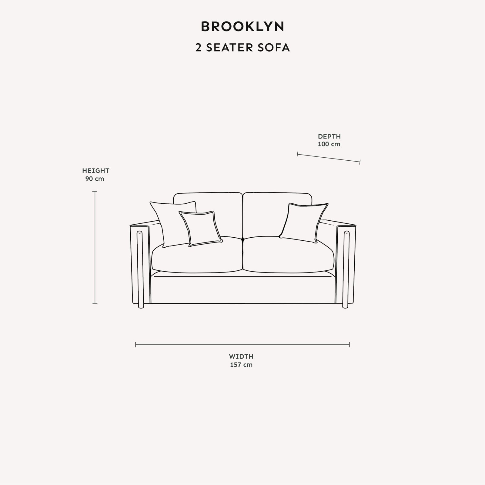 Brooklyn Mink Textured Chenille Sofa Range with Walnut Leg Detail
