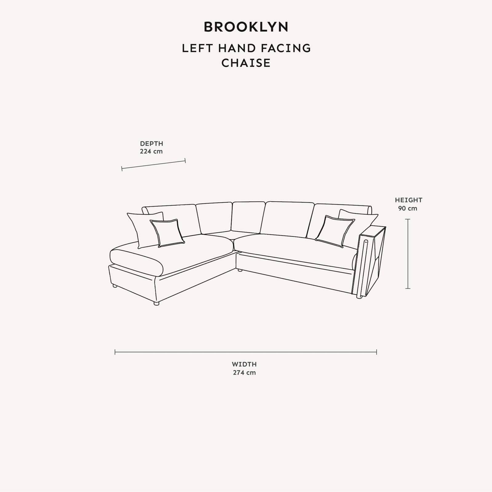 Brooklyn Mink Textured Chenille Sofa Range with Walnut Leg Detail