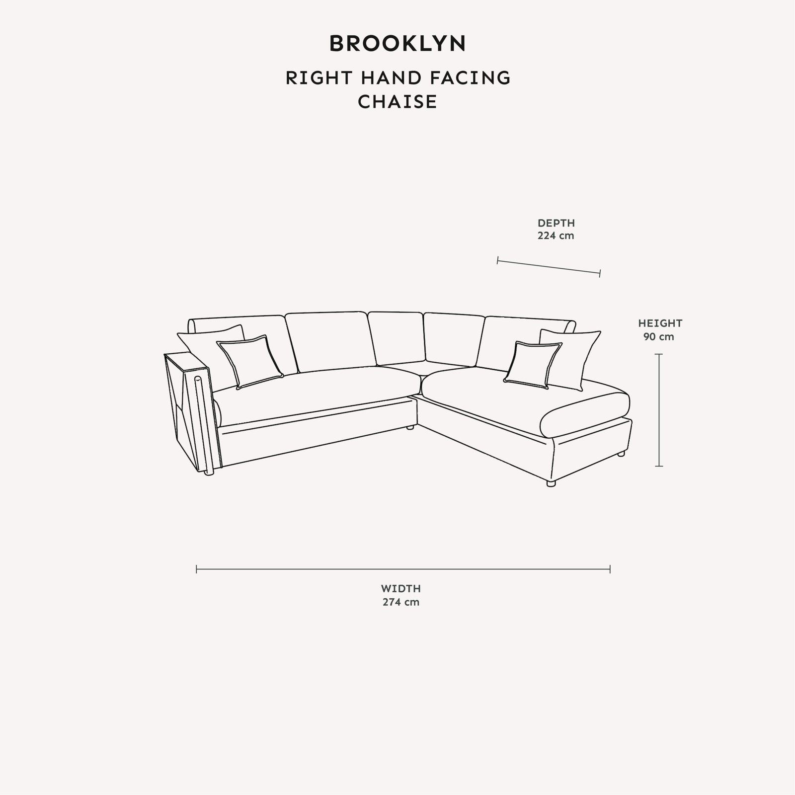 Brooklyn Mink Textured Chenille Sofa Range with Walnut Leg Detail