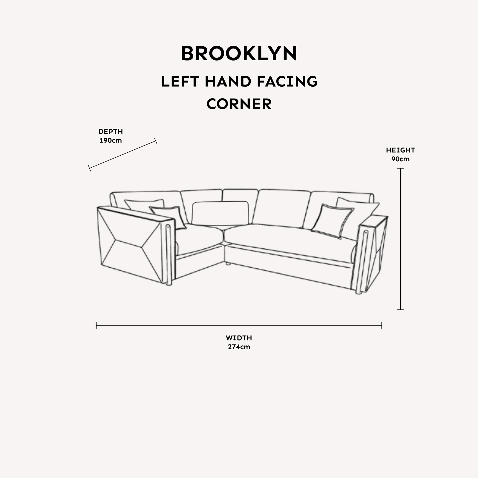 Brooklyn Mink Textured Chenille Sofa Range with Walnut Leg Detail