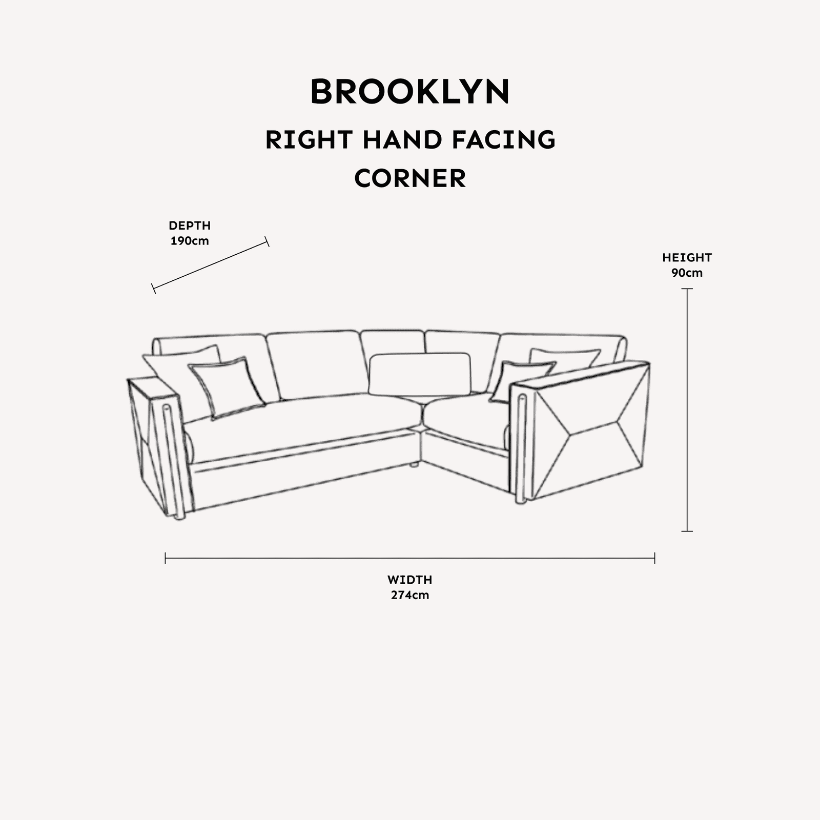 Brooklyn Mink Textured Chenille Sofa Range with Walnut Leg Detail
