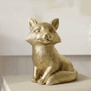Cassia Gold Decorative Fox Ornament