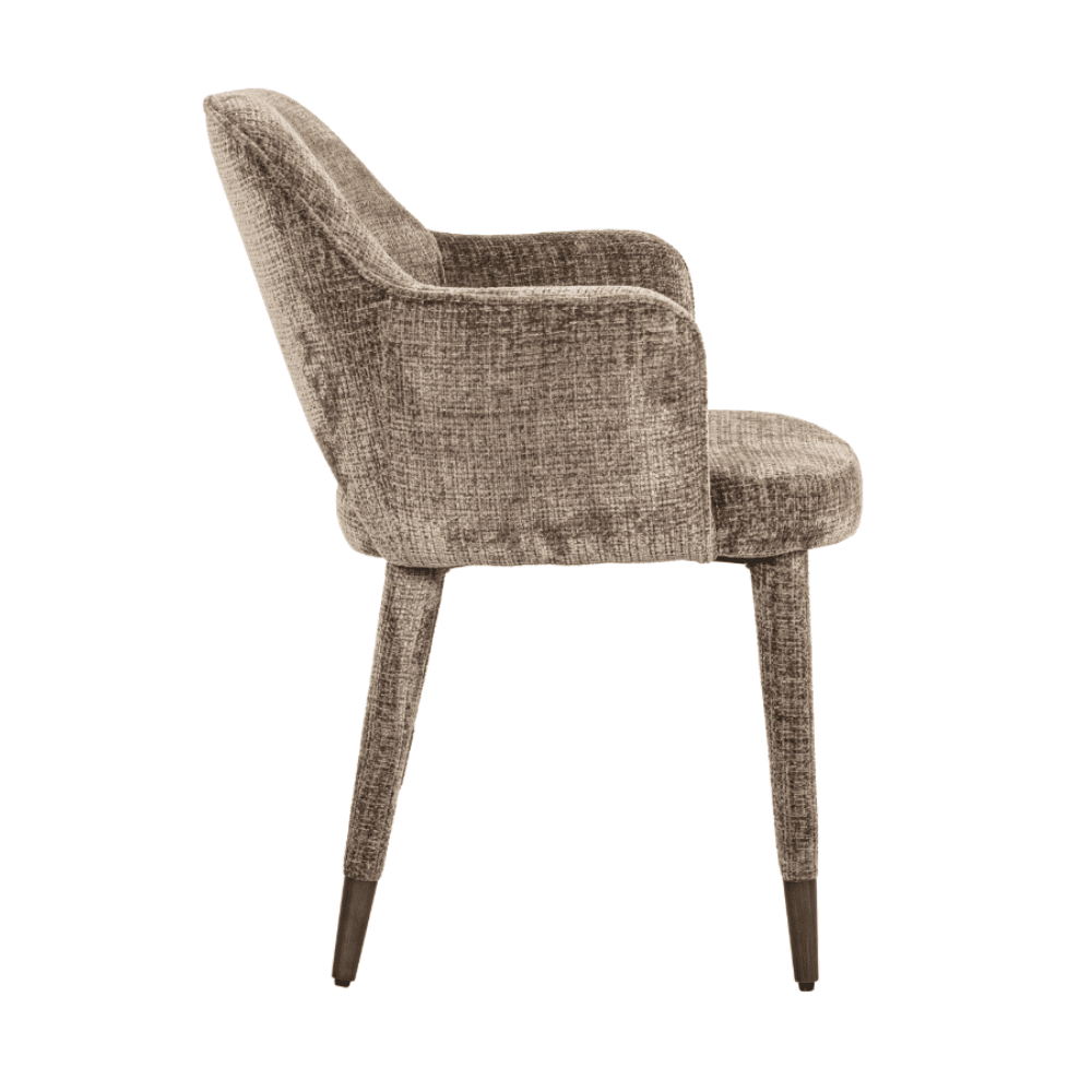 Charlotte Dark Stone Textured Dining Chair