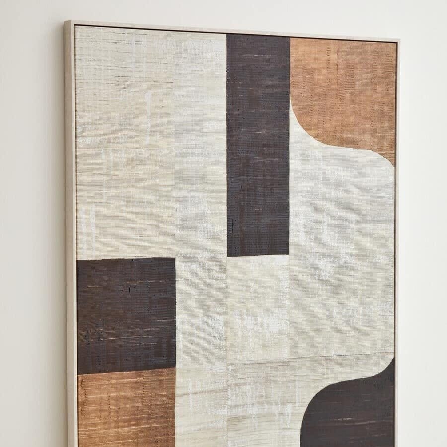 Compti Neutral Textured Canvas Wall Art