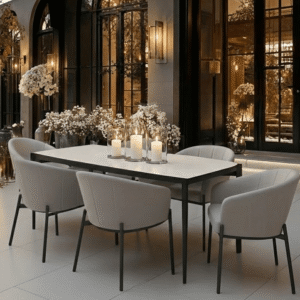 Coppola Putty Outdoor 6 Seater Dining Set