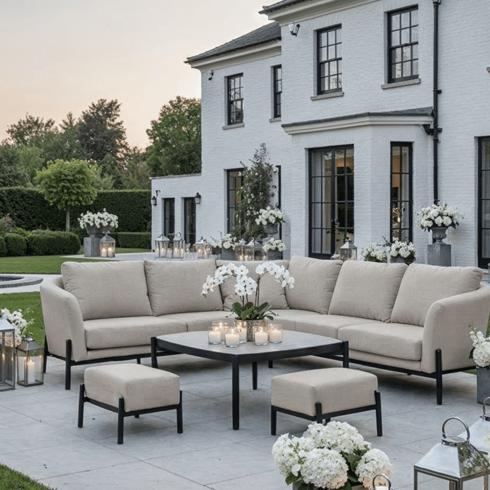 Coppola Putty Outdoor Corner Sofa Set