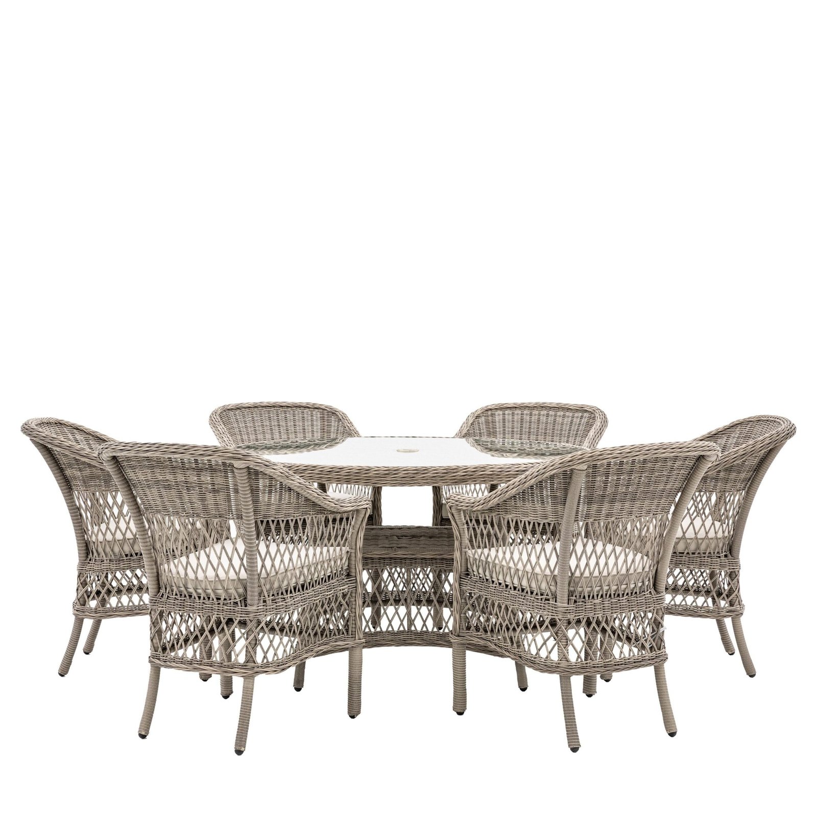 Corsica Rattan 6 Seater Outdoor Dining Set