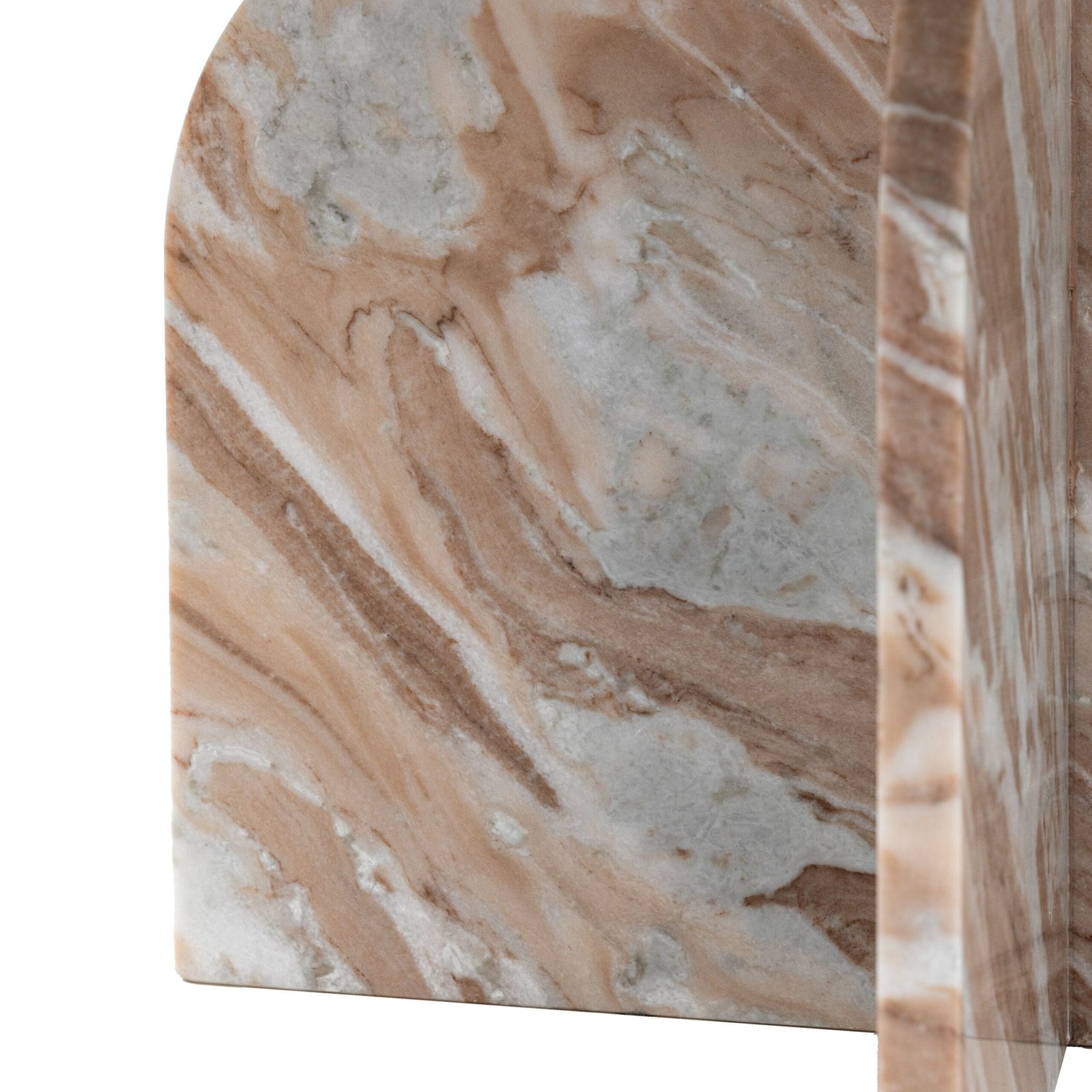 Osaka Cream & Coffee Abstract Natural Marble Coffee Table