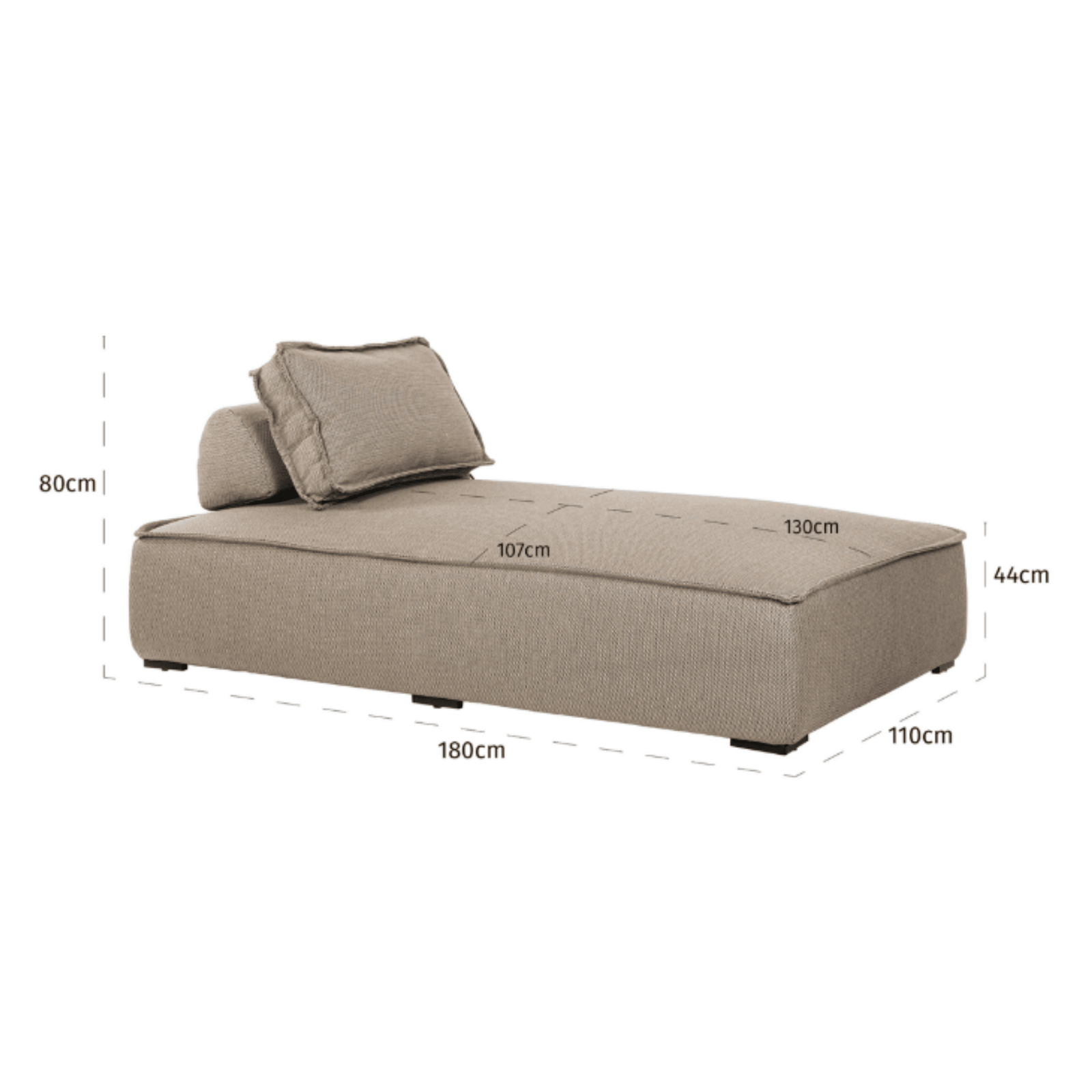 Cusco Taupe Outdoor Daybed