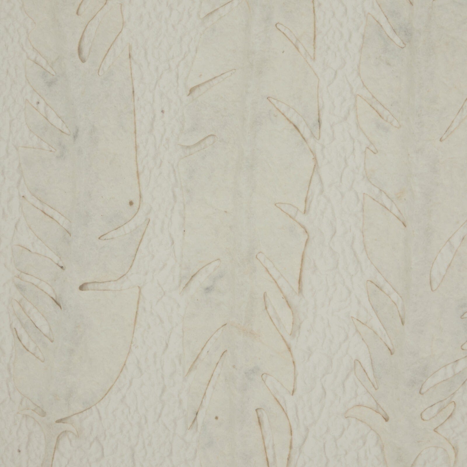 Cyrus Cream Feather Print Wall Art in Wooden Frame