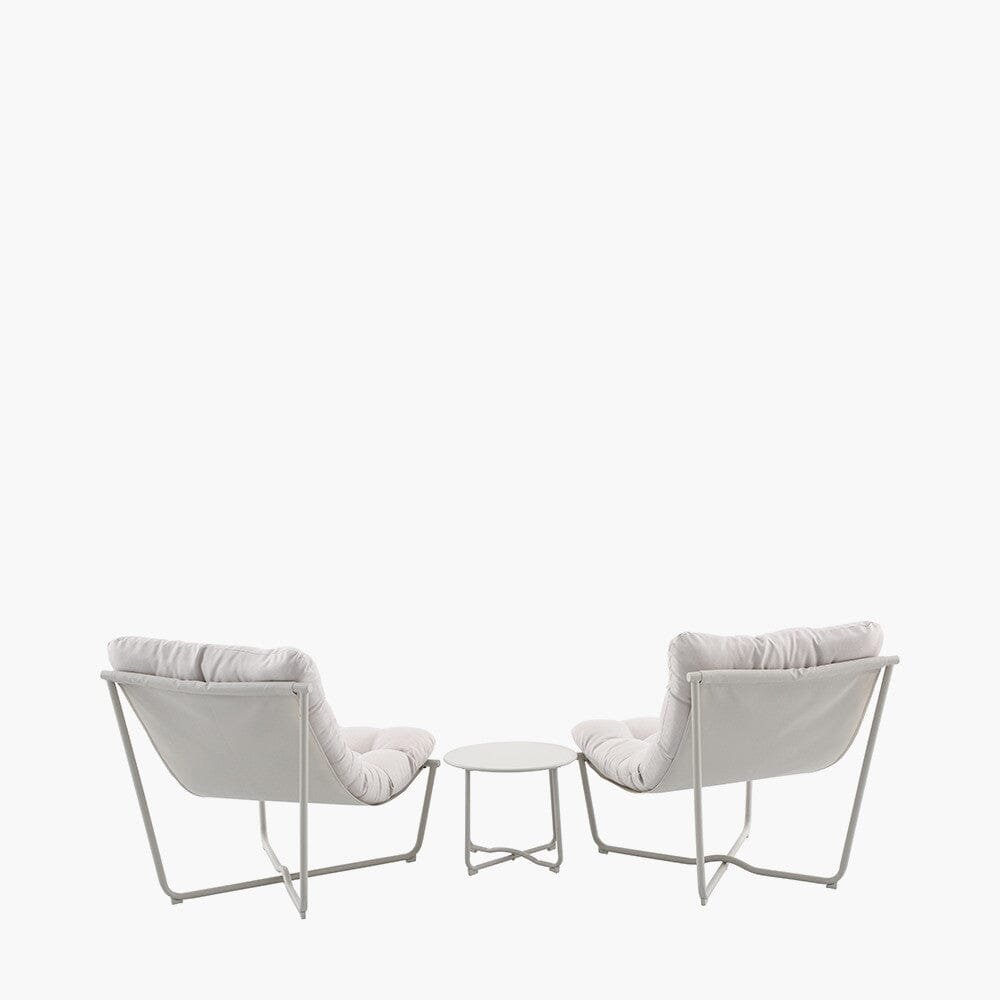 Damia Cream Outdoor Lounging Set
