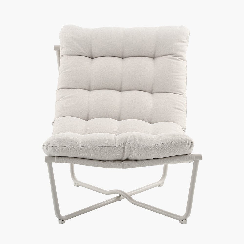 Damia Cream Outdoor Lounging Set