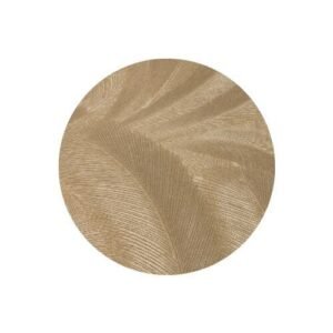 Darcy Golden Feathers Metallic Patterned Wallpaper Sample