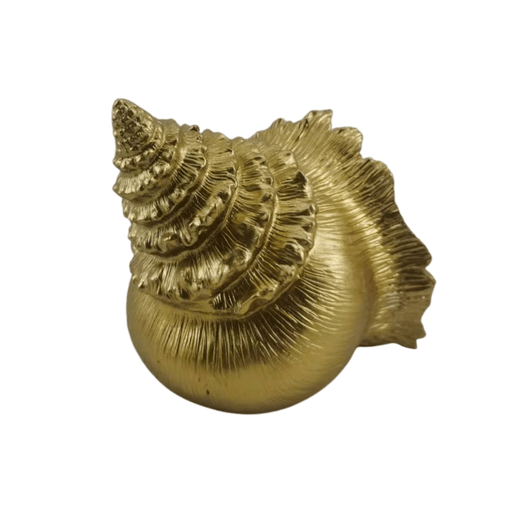 Decorative Gold Conch Shell Ornament