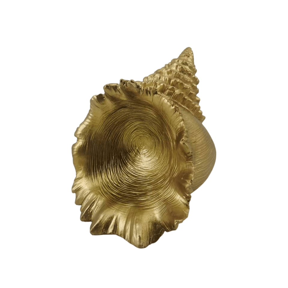 Decorative Gold Conch Shell Ornament