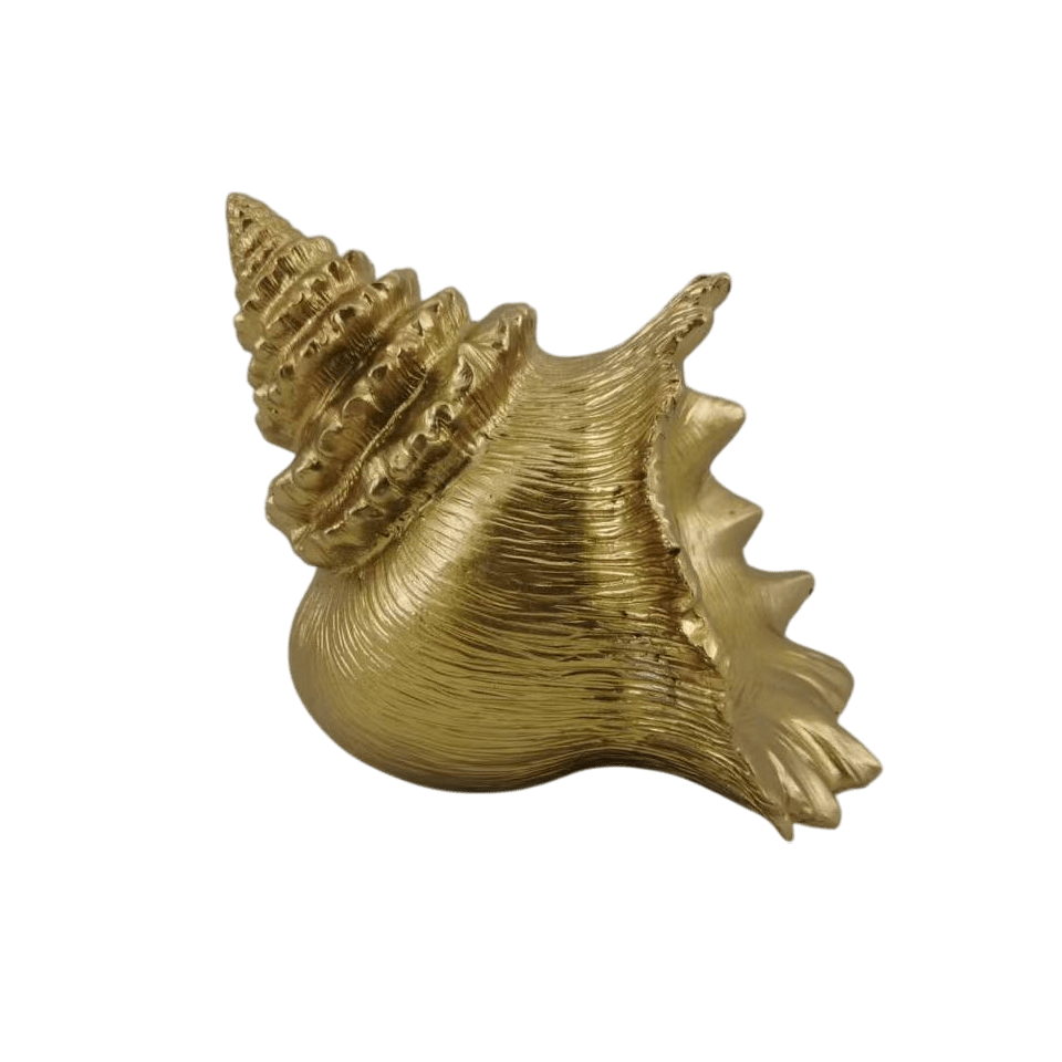 Decorative Gold Conch Shell Ornament