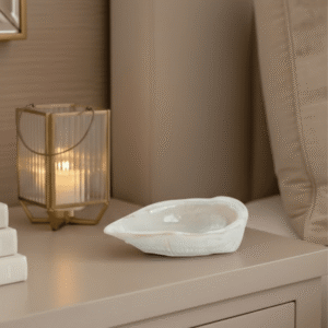 Diletta Cream Pearlescent Shell Trinket Dish