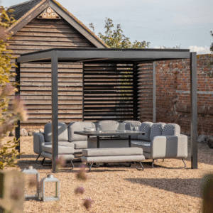 Dubrovnik Black Outdoor Aluminium Pergola