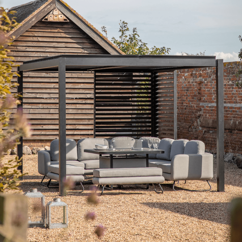 Dubrovnik Black Outdoor Aluminium Pergola