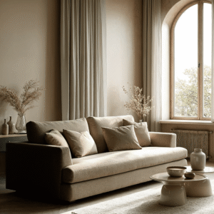 Elsa Taupe 3 Seater Sofa