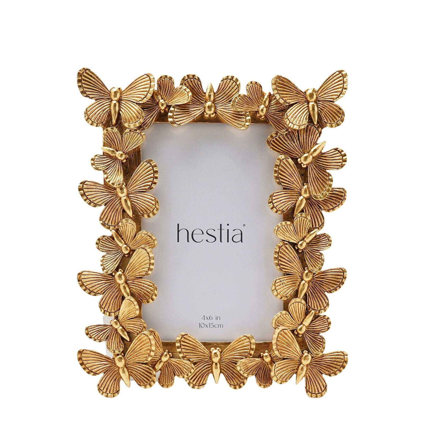 Elysia Gold 3D Butterfly Photo Frame- 4x6"