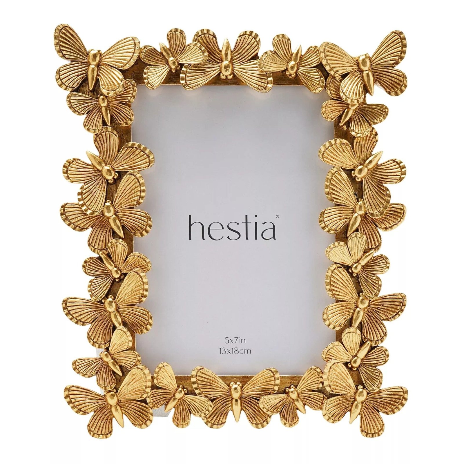 Elysia Gold 3D Butterfly Photo Frame- 5x7"