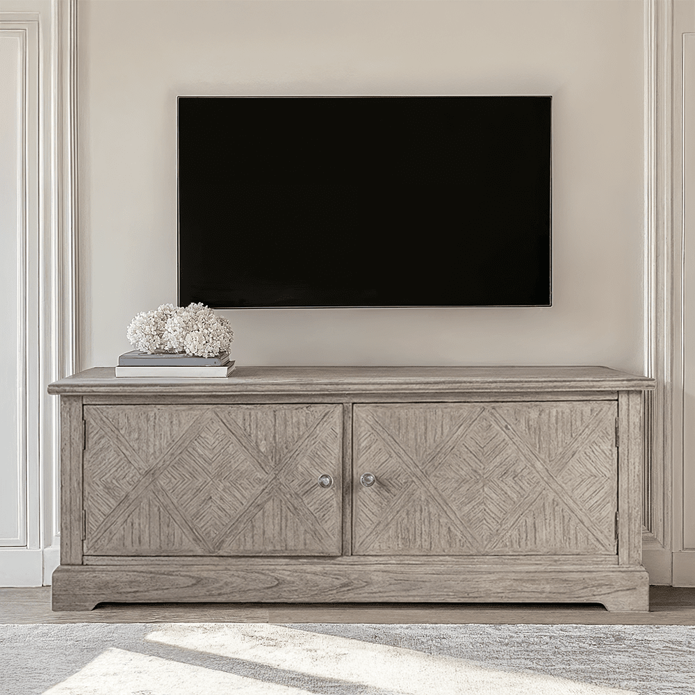 Elysium Natural Wood 2 Door Media Unit