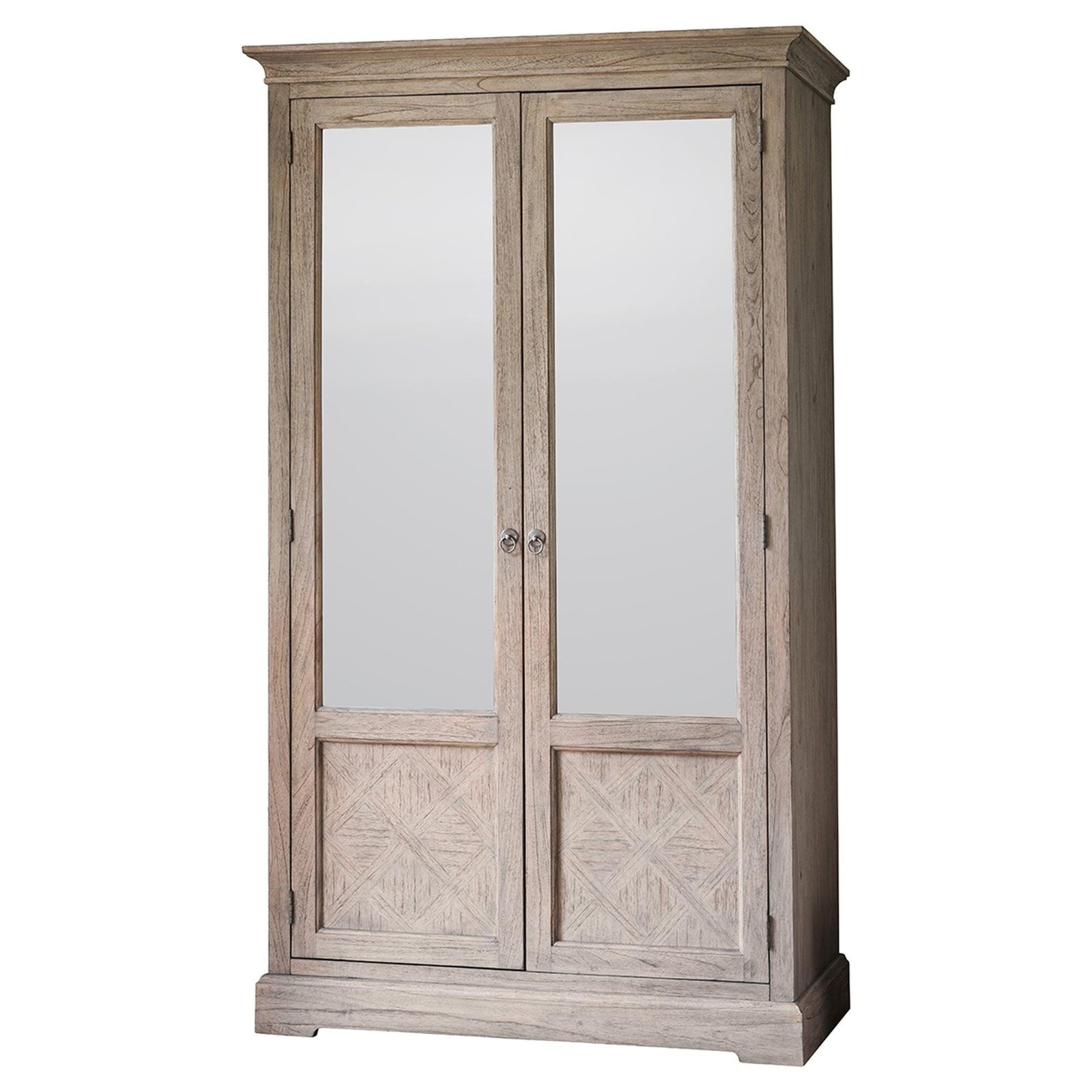 Elysium Natural Wood 2 Mirror Door Wardrobe
