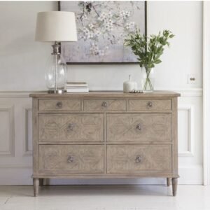 Elysium Natural Wood 7 Drawer Chest