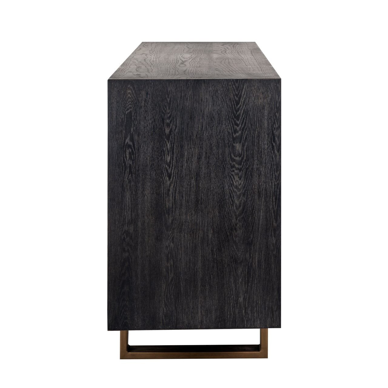 Emerisse Black Sideboard with Brass Handles