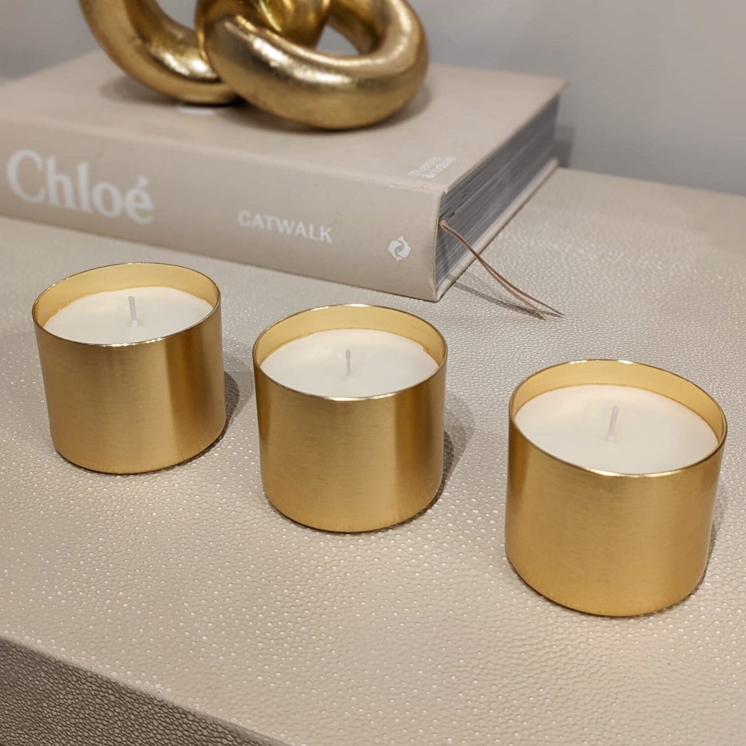Epiphany Set of 3 Mini Gold Candles