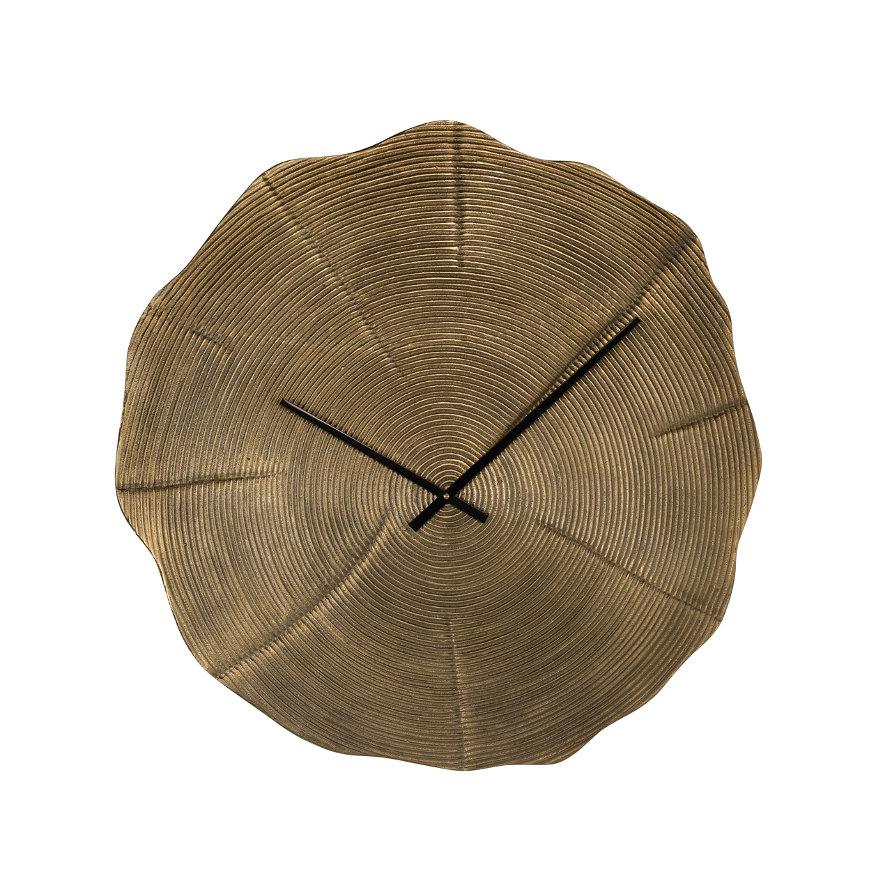 Evaline Gold Wall Clock