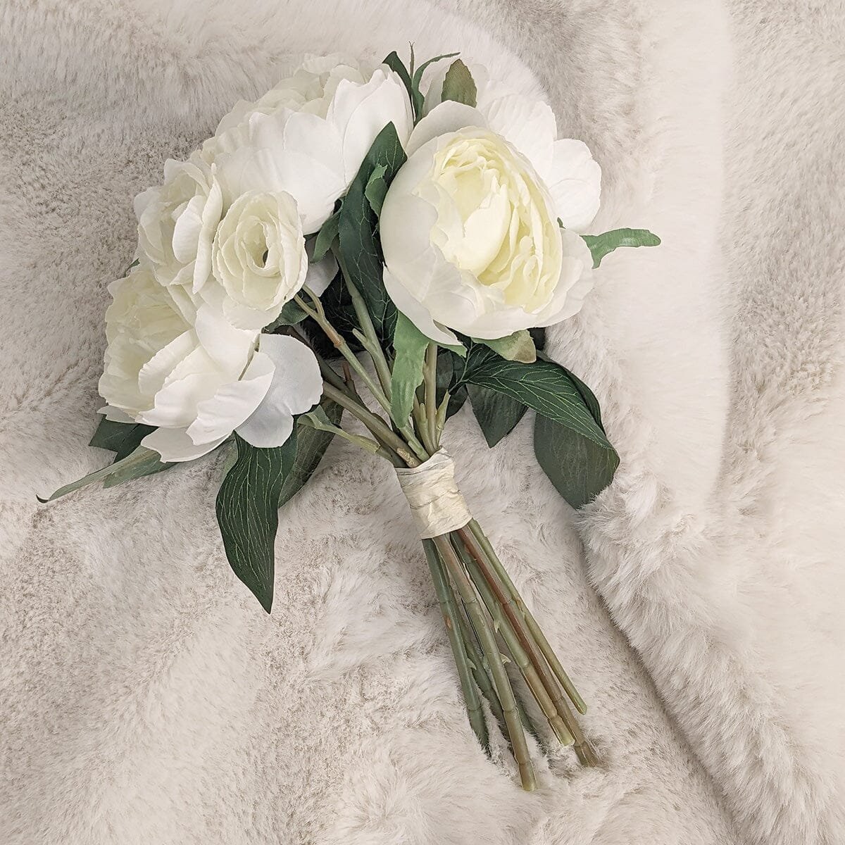 Faux Cream Peony Bunch of Florals
