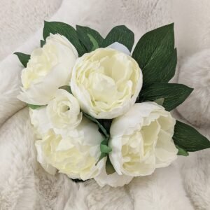 Faux Cream Peony Bunch of Florals