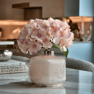 Faux Pink Hydrangea Bouquet of Flowers
